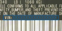 vehicle placard