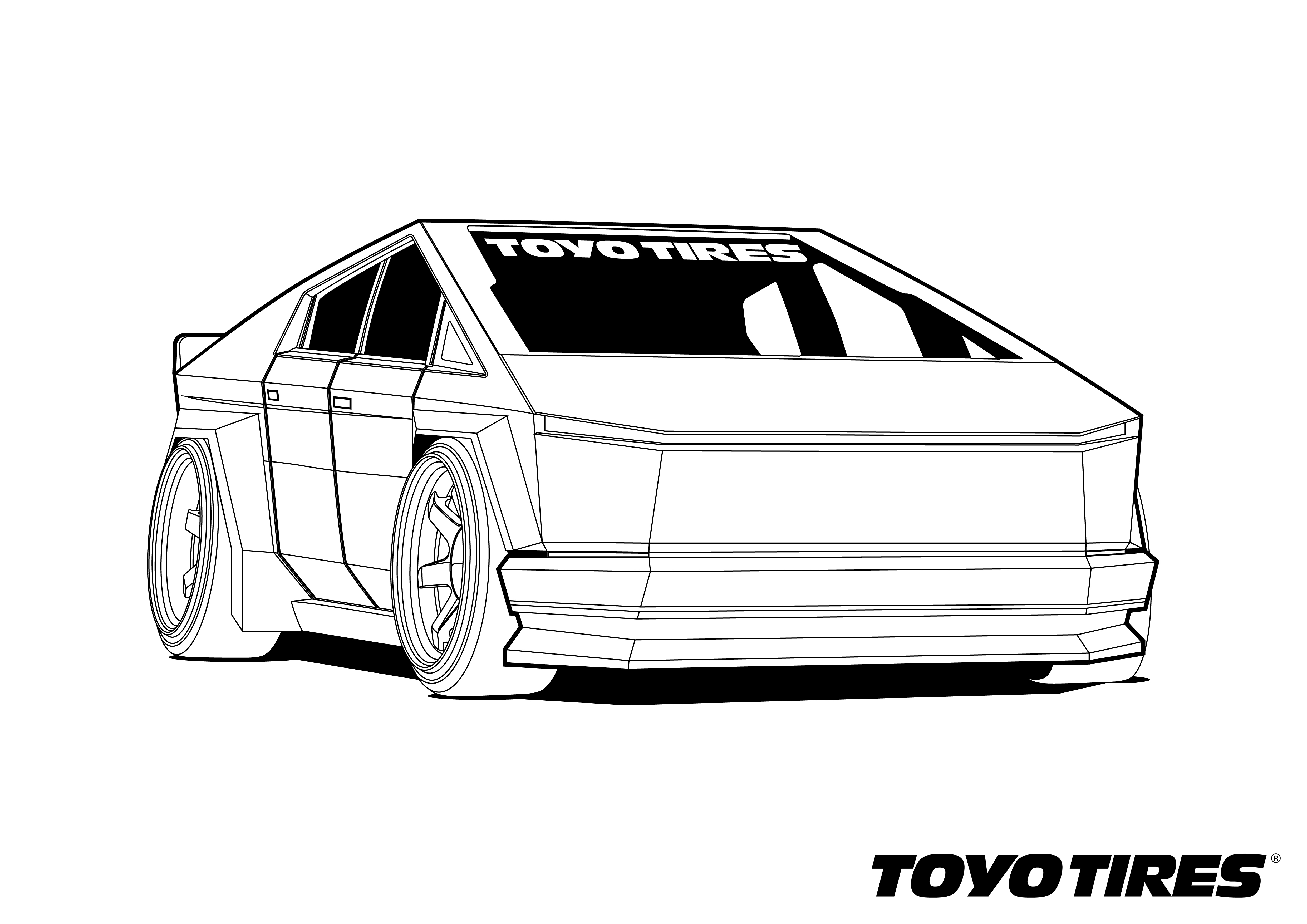 Toyo Tires Coloring Page 2