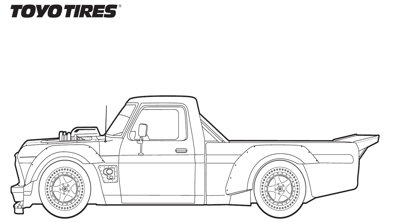 Toyo Tires Coloring Page - Hoonitruck