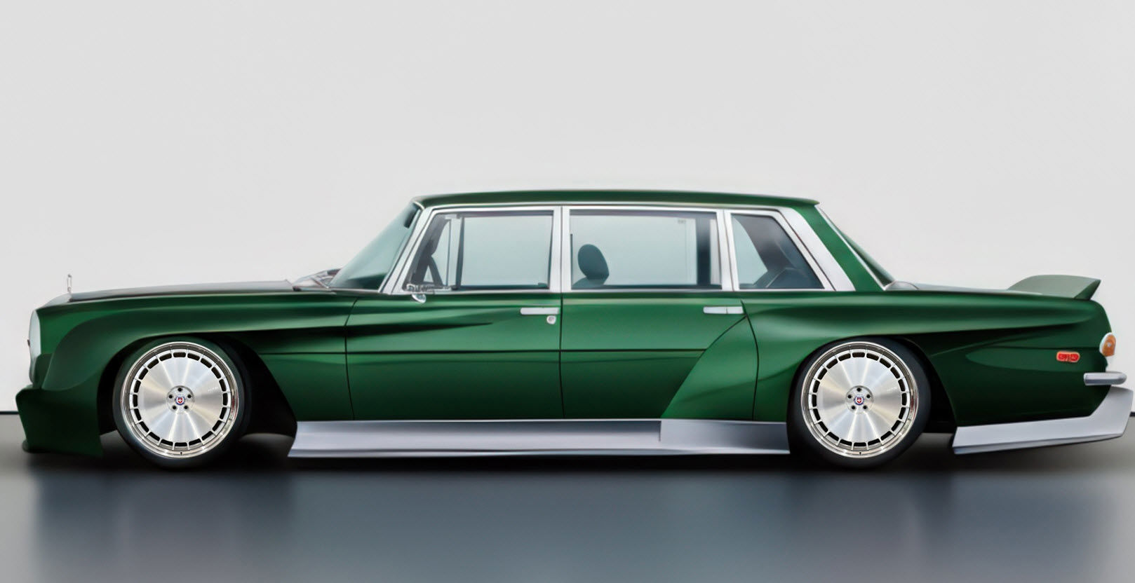 2024 Mercedes S63E AMG Transformed Inot 1971 Mercedes 300 W100