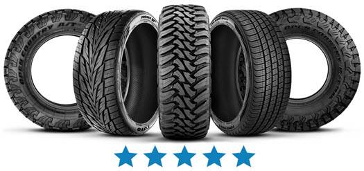 Toyo Tires 5 Star Rated