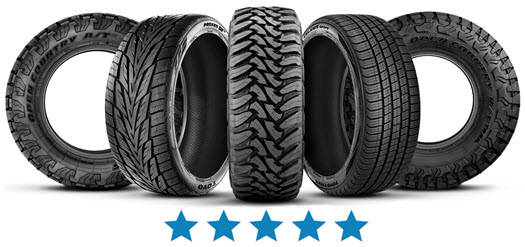 Toyo Tires 5 Star Rated